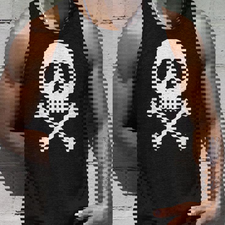 頭蓋骨、宇宙海賊、船長、パーティー、ハロウィーン、カーニバル タンクトップ 彼への贈り物