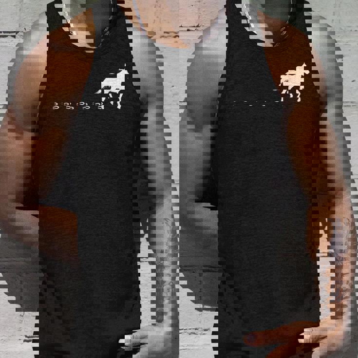 馬の線路、馬蹄、乗馬。 タンクトップ 彼への贈り物