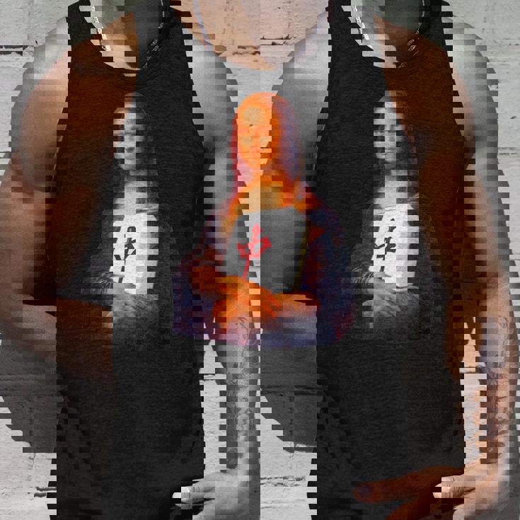 麻雀 牌 面白いtシャツ おもしろ モナリザ グッズ 服 面白い ネタ メンズ 中 タンクトップ 彼への贈り物