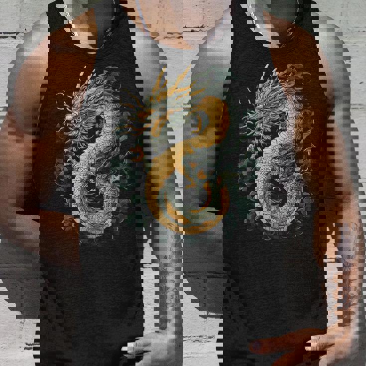 龍人 龍神 ドラゴン グラフィック 神話ドラゴン 龍神竜 タンクトップ 彼への贈り物