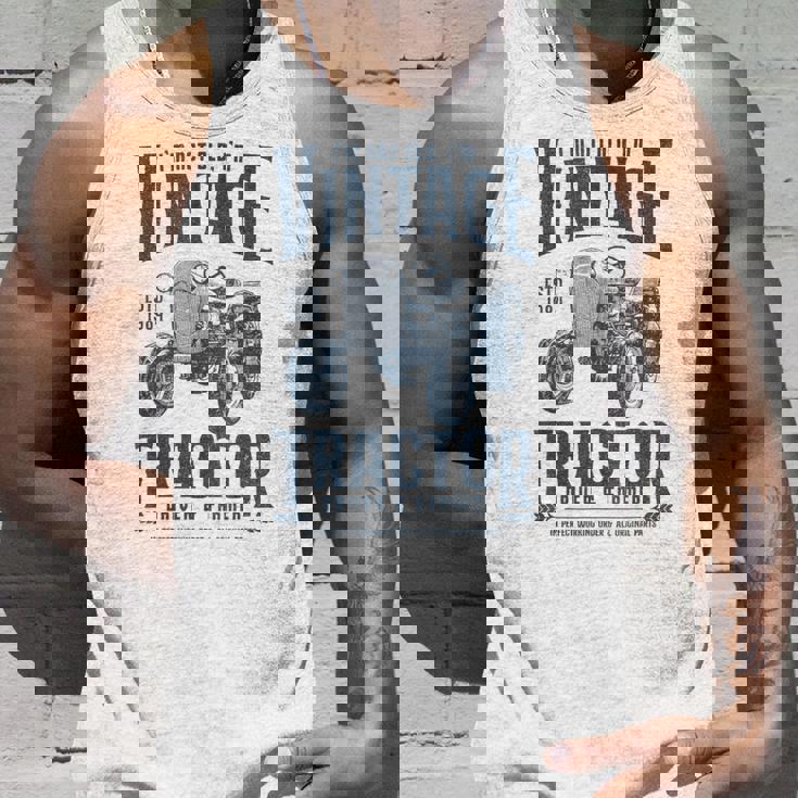 1984 年生まれのビンテージ トラクター ファーマーの誕生日 タンクトップ 彼への贈り物