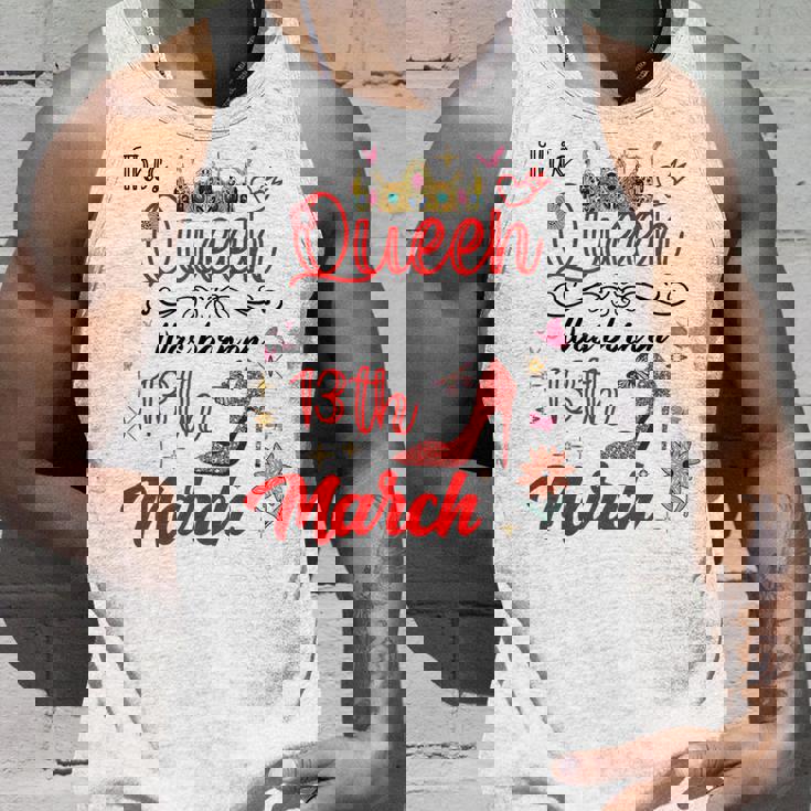 3月13日 誕生日 この女王は3月13日に生まれました タンクトップ 彼への贈り物