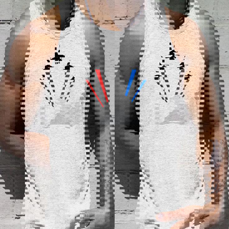 7月4日アメリカ独立記念日戦闘機ジェットクールグラフィック タンクトップ 彼への贈り物