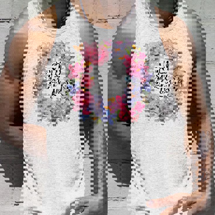 80 Years Loved 80歳の誕生日 フローラルリース 80歳 タンクトップ 彼への贈り物