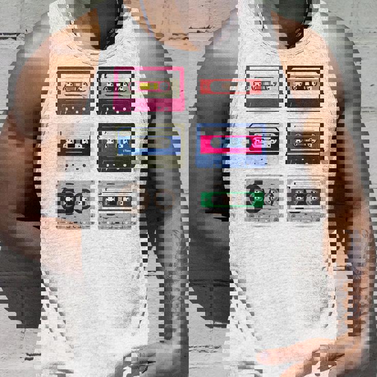 80 年代のロック カセットシャツ男性ヴィンテージ ロック カセット テープ タンクトップ 彼への贈り物
