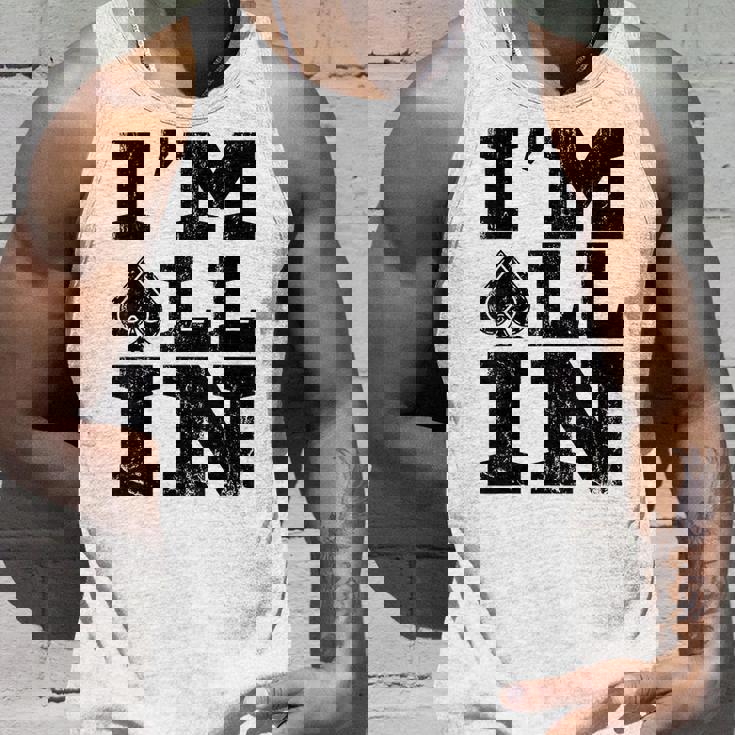 Im All In ポーカーシャツ ポーカープレーヤー タンクトップ 彼への贈り物