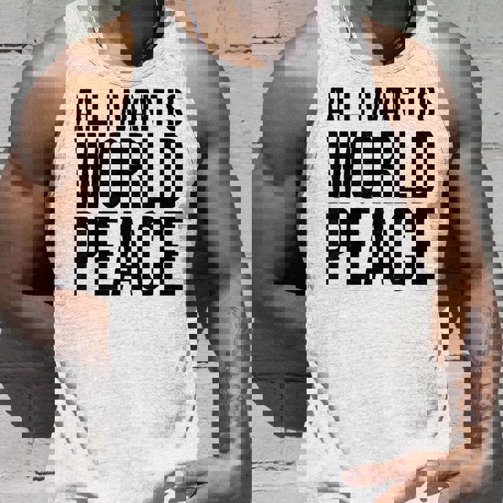 All I Want Is World Peace タンクトップ 彼への贈り物