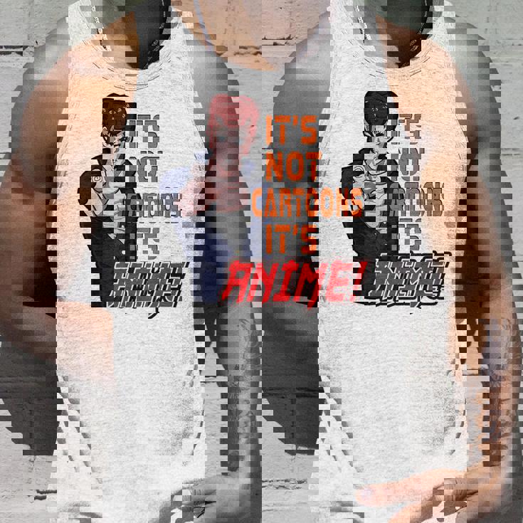 Anime Hombres Niños No Es Dibujos Animados Es Anime Manga Divertida Camiseta sin mangas Regalos para él