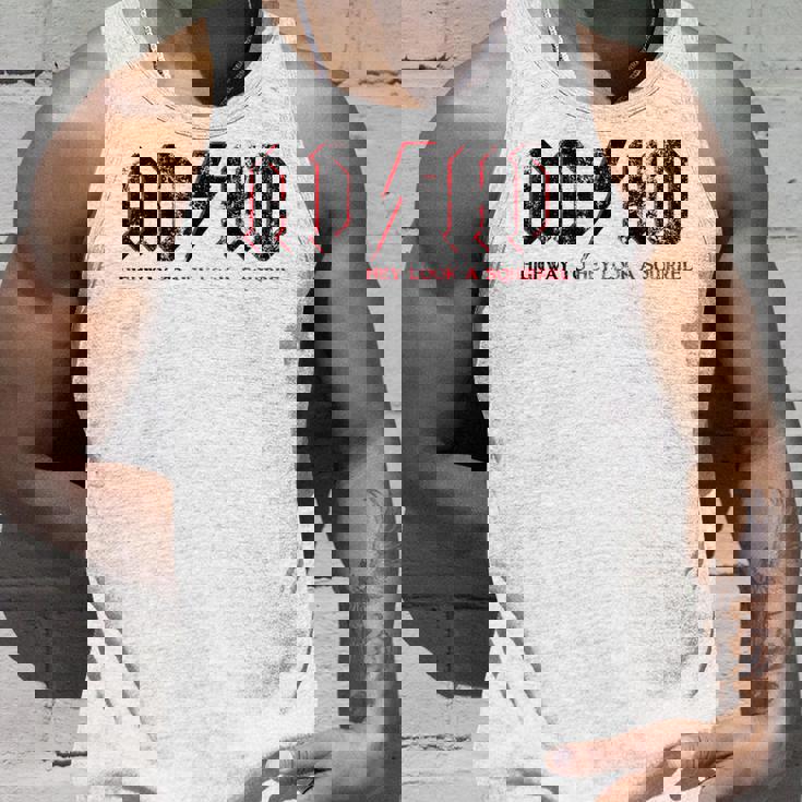 Ashdがadhdハイウェイをヘイルック・ア・リスに贈るおもしろいadhd タンクトップ 彼への贈り物