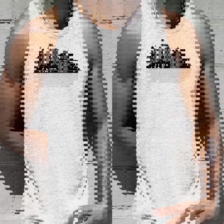 Atlanta Ga スカイライン 摩天楼 シティシルエット タンクトップ 彼への贈り物