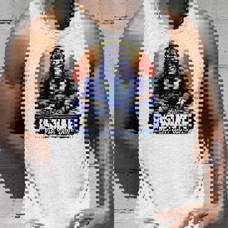 Bassquatch 音楽愛好家のためのサスカッチdjデザイン タンクトップ 彼への贈り物