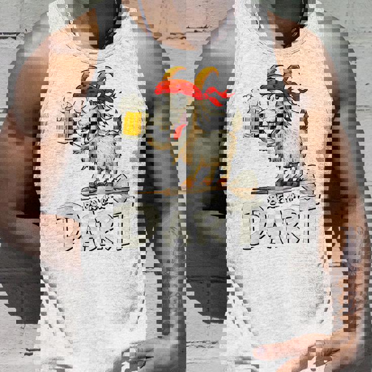 Bock Auf Dart ヤギとビールジョッキ 面白いダーツプレーヤー タンクトップ 彼への贈り物