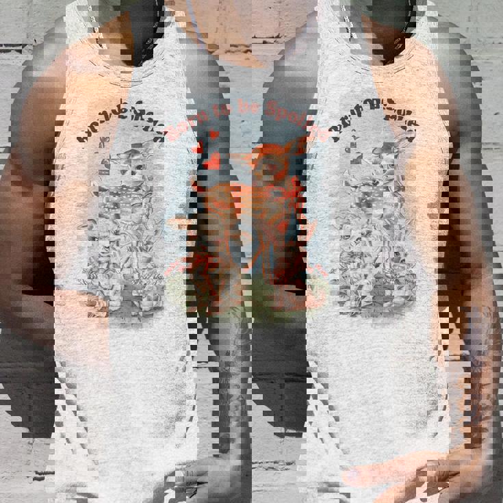 Born To Bepoiled Cute Animal Illustration 長袖tシャツ タンクトップ 彼への贈り物