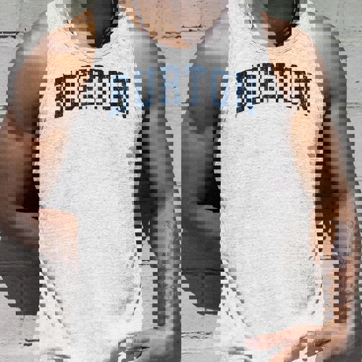 Burton Michigan Mi ヴィンテージ スポーツデザイン ネイビーデザイン タンクトップ 彼への贈り物