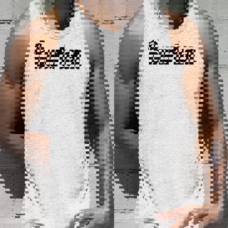 Burton バートン の名前を言うトップ タンクトップ 彼への贈り物