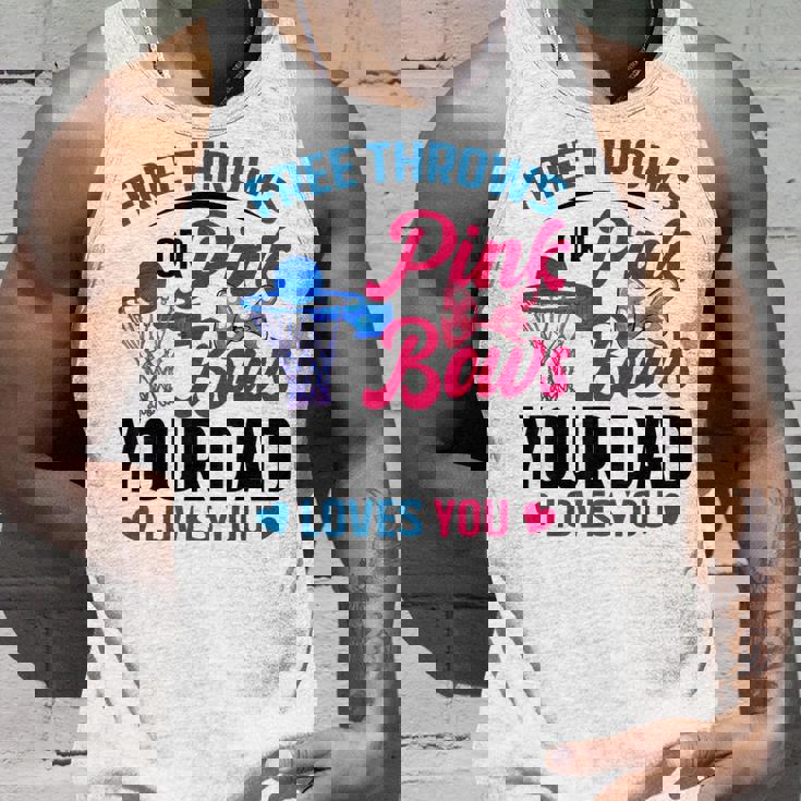 Dad Loves You Free Throw Or Pink Bows 性別発表 タンクトップ 彼への贈り物