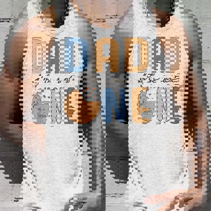 Dad Of Theweet One クッキーとミルク 1歳の誕生日パーティー タンクトップ 彼への贈り物