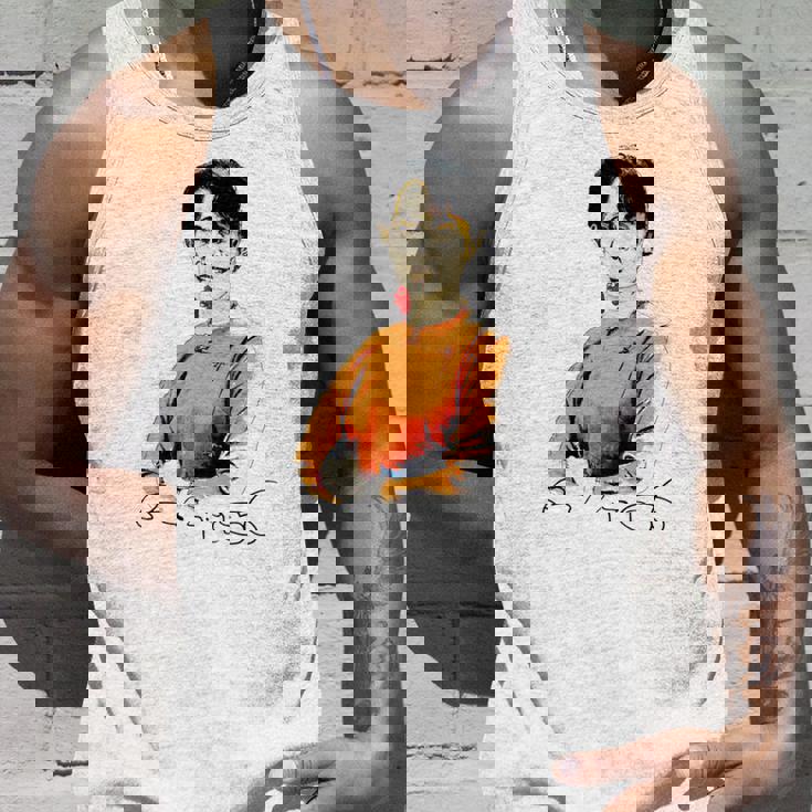 Daw Aunganuu Kyi-Signature 長袖tシャツ タンクトップ 彼への贈り物