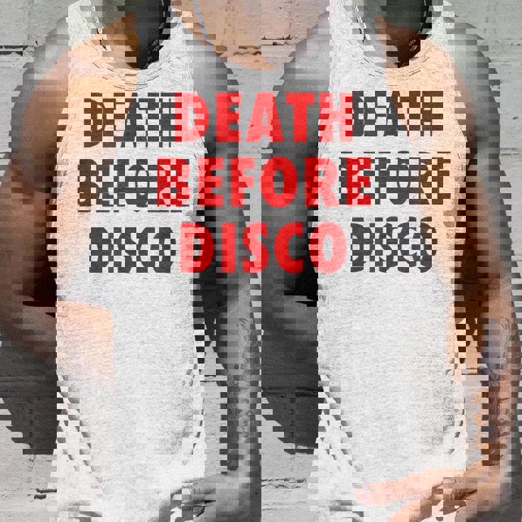 Death Before Disco Inspired メンズ レディース 80年代レトロ タンクトップ 彼への贈り物
