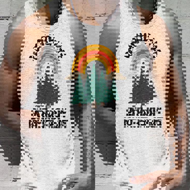 Destroy The Patriarchy Not The Planet フェミニスト フェミニズム タンクトップ 彼への贈り物