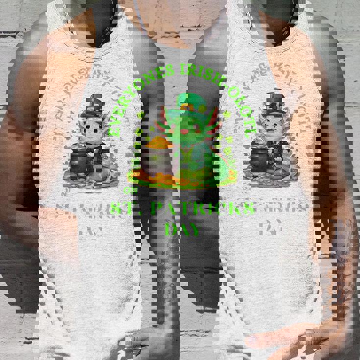 Everyones Irish Olotl Axolotl 聖パトリックデー グリーン アホロートル 長袖tシャツ タンクトップ 彼への贈り物