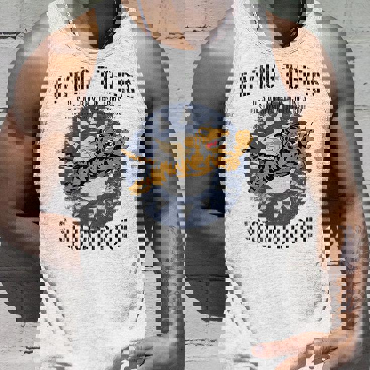 Flying Tigersquadron 第二次世界大戦ヴィンテージ記章 バックプリント タンクトップ 彼への贈り物