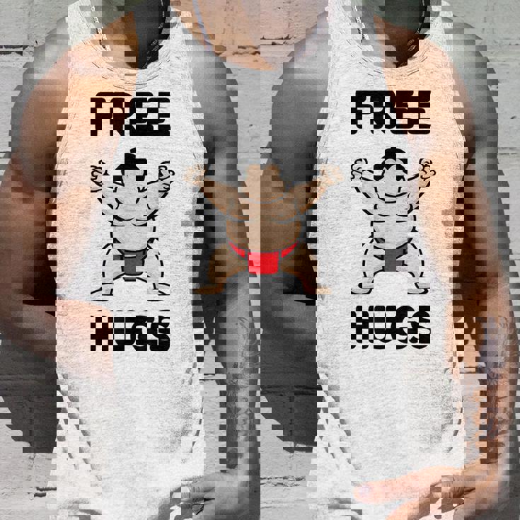 Free Hugs おもしろ相撲力士 相撲ハグ カワイイ相撲ハグ タンクトップ 彼への贈り物