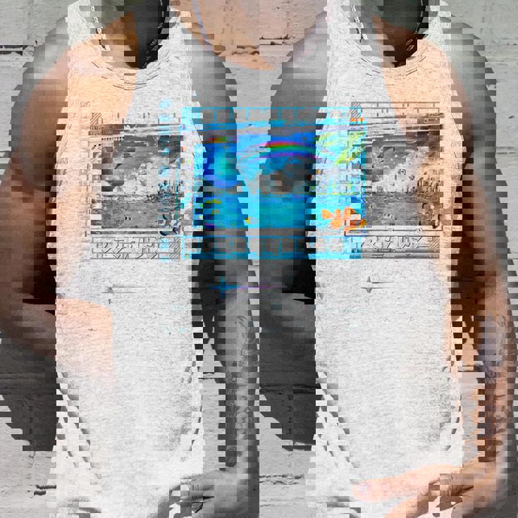 Frutiger エアロファッション バックプリント Frutigeribes タンクトップ 彼への贈り物