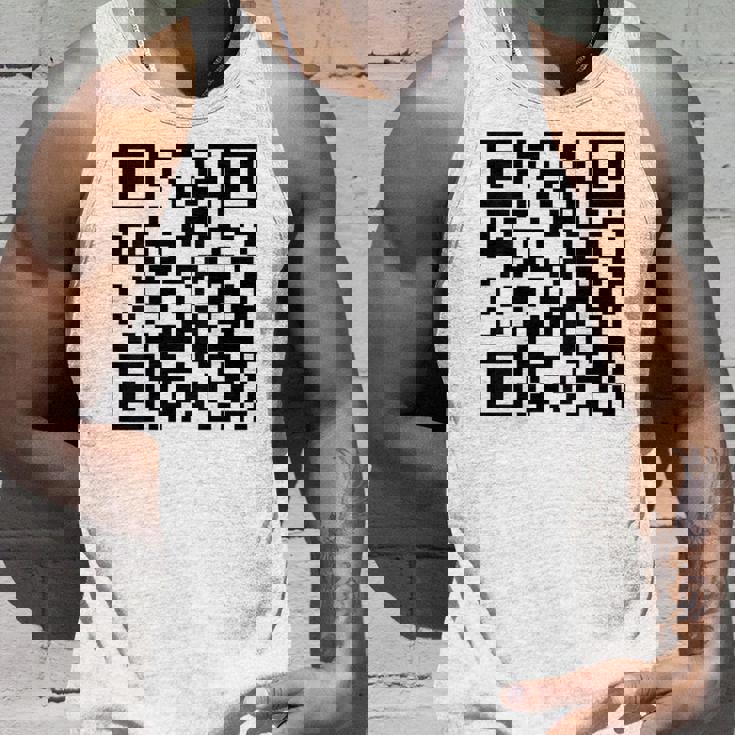 Fu Qr スキャンコード 皮肉ユーモア Fuバックプリント タンクトップ 彼への贈り物