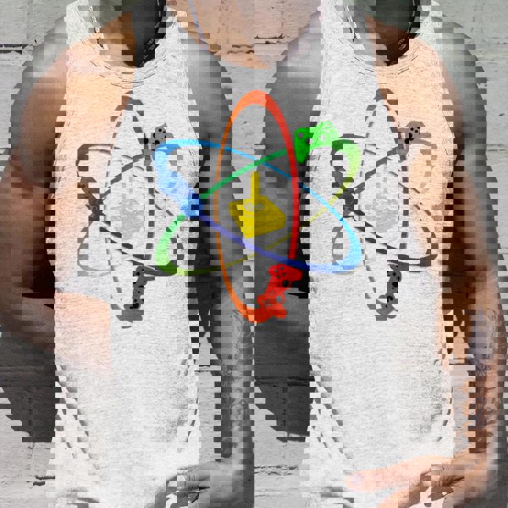 Gamer Atom コンソールプレーヤー ゲームコンピュータープログラマー 長袖tシャツ タンクトップ 彼への贈り物