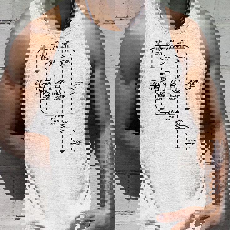 Fuzz Pedal スケマティック図 ゲルマニウム Pnp 回路効果 タンクトップ 彼への贈り物