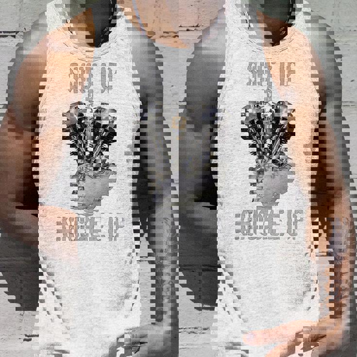 Hd-Twin シャットアップまたはナックルアップ ナックルヘッド レトロ バイカーギア タンクトップ 彼への贈り物