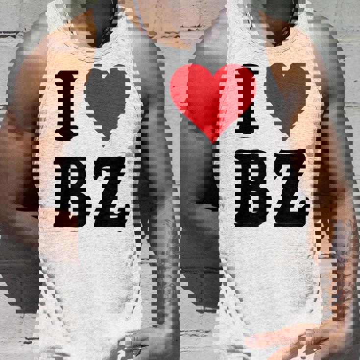I Heart Bz イニシャル I Love BZ 姓 B Z タンクトップ 彼への贈り物