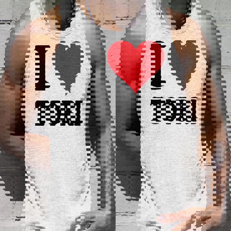 I Heart Tori ファーストネーム I Love パーソナライズ タンクトップ 彼への贈り物