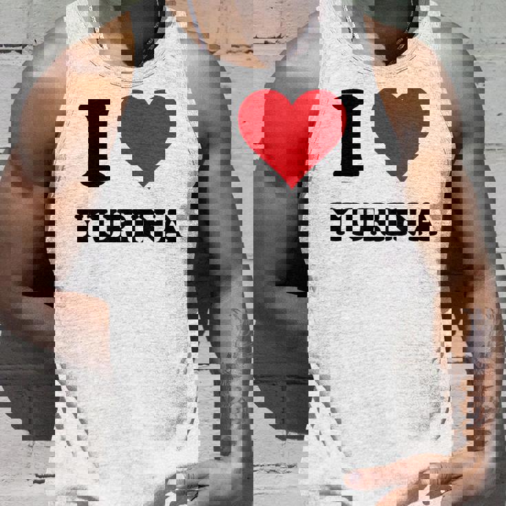 I Heart Yurina ファーストネーム I Love パーソナライズ タンクトップ 彼への贈り物