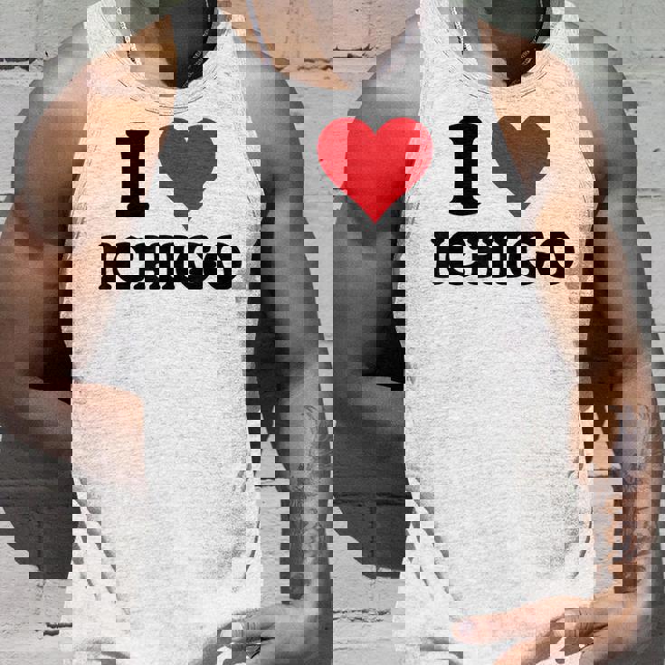 I Heart いちご ファーストネーム I Love パーソナライズ タンクトップ 彼への贈り物