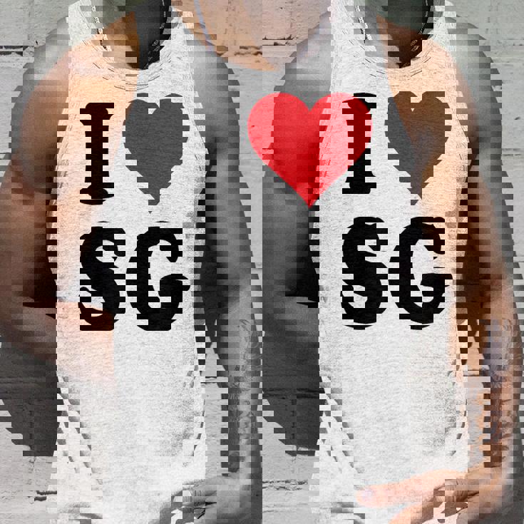 I Heartg イニシャル I LoveG 姓 G タンクトップ 彼への贈り物