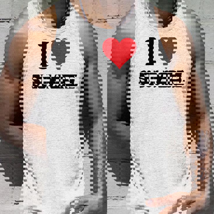 I Heartumire 名 I Love パーソナライズ タンクトップ 彼への贈り物