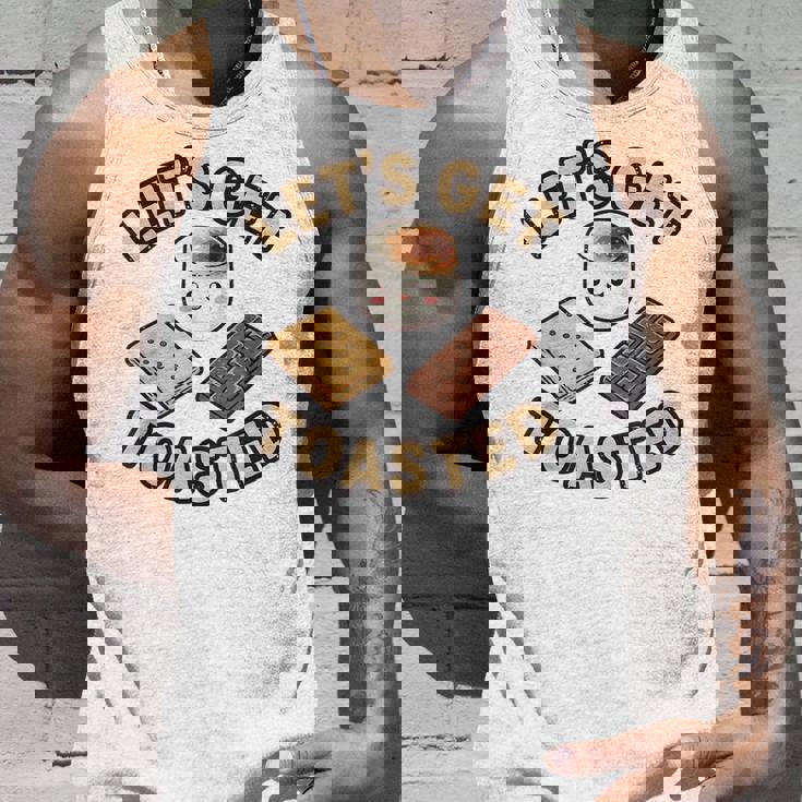 Kawaii'mores Let's Get Toast キュート 面白い キャンプ 駄洒落。 タンクトップ 彼への贈り物