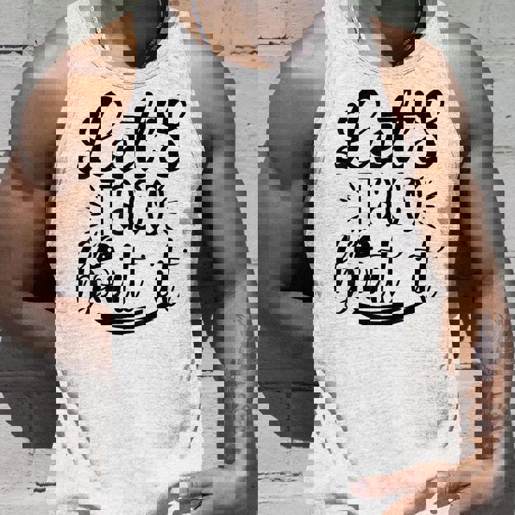 Let's Taco Bout It 面白い メキシコ料理 タコス シンコ・デ・マヨ タンクトップ 彼への贈り物