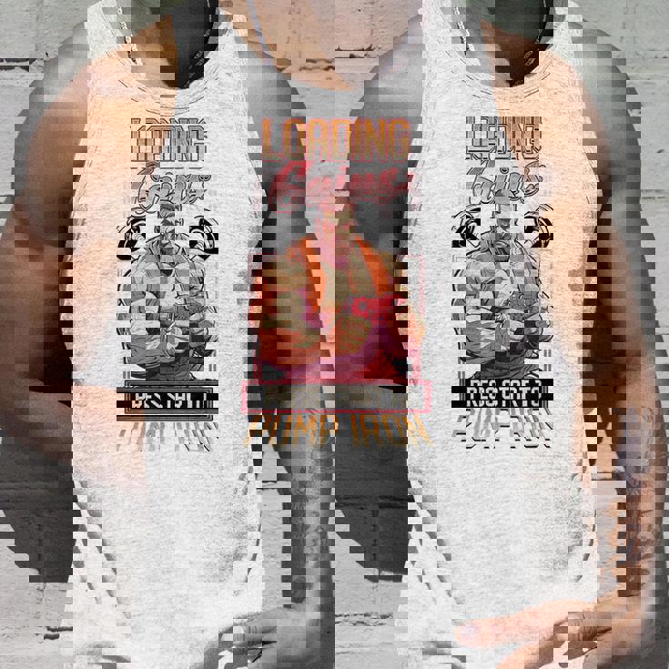 Loading Gains プレススタートからポンプ鉄ボディビルディング タンクトップ 彼への贈り物