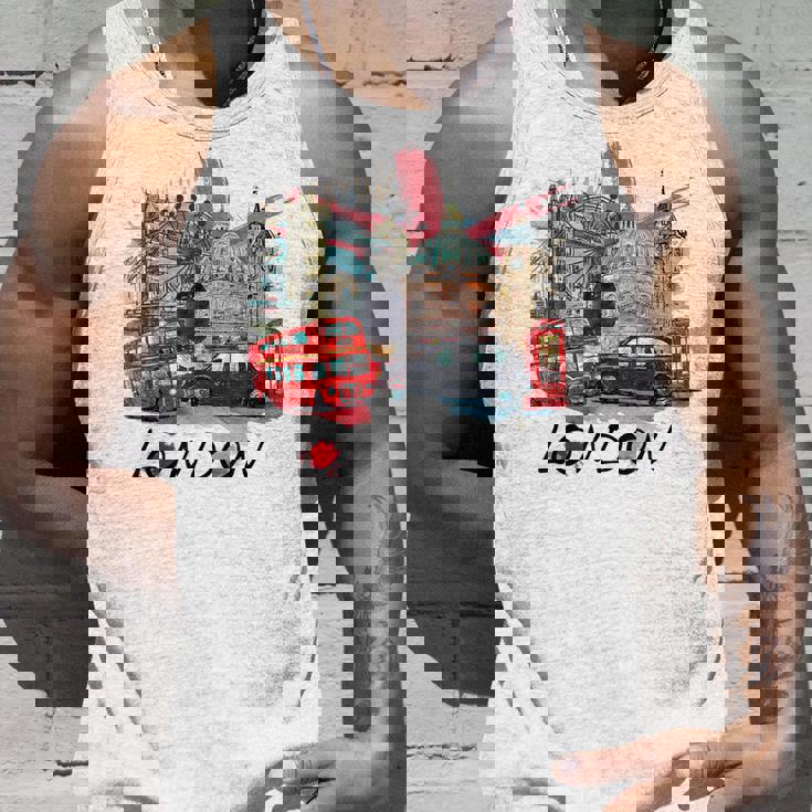 London Uk イギリス ノベルティ グラフィック お土産 ロンドン タンクトップ 彼への贈り物