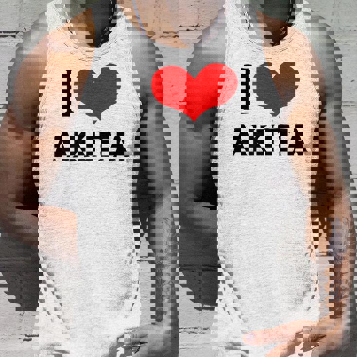 I Love Akita 愛 ハート 秋田 秋田県 日本 お土産 かわいい おしゃれ タンクトップ 彼への贈り物