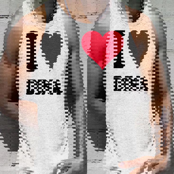 I Love Dina タンクトップ 彼への贈り物