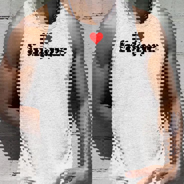 I Love Heart シンガポール タンクトップ 彼への贈り物