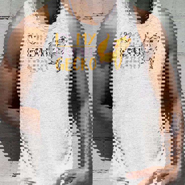 I Love My Leopard Gecko トカゲ ヒョウ ヤモリ 爬虫類 タンクトップ 彼への贈り物