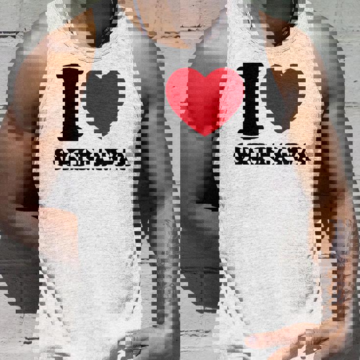 I Love Okinawa アイラブ 沖縄 メンズ 琉球 お土産 旅行 タンクトップ 彼への贈り物