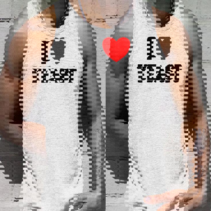 I Love Yeast 面白くてかわいい栄養パン屋フードヌーチファン タンクトップ 彼への贈り物