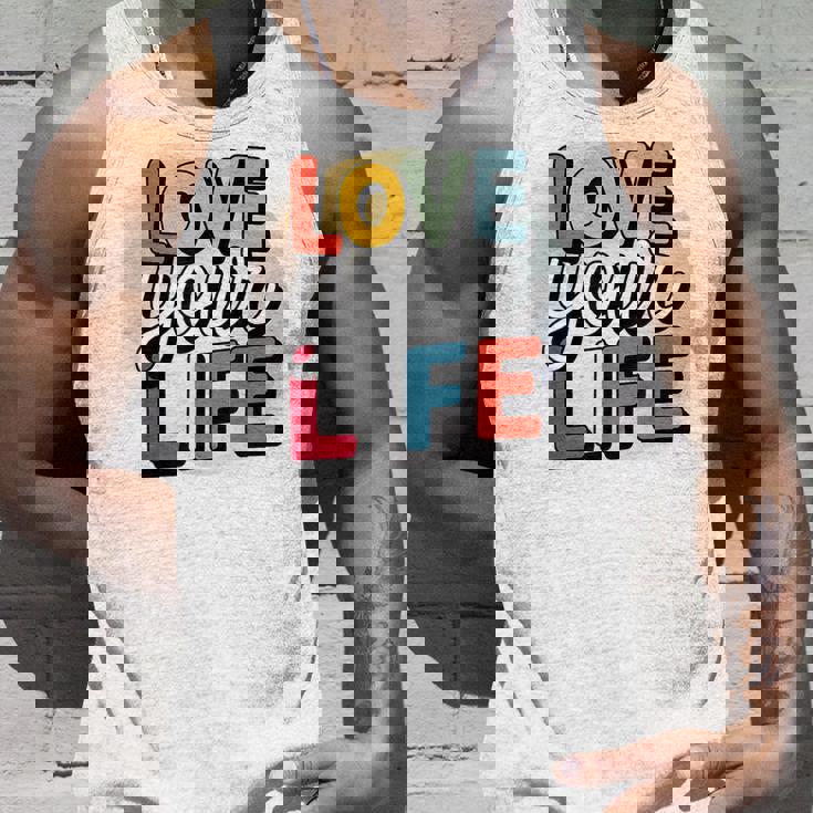 Love Your Life インスピレーション引用シャツ モチベーションアップ タンクトップ 彼への贈り物