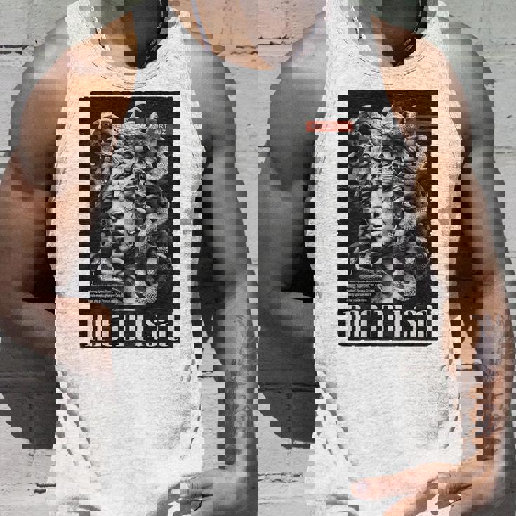 Medusa Backprint 女神の蛇 ギリシャ神話 バックプリント メデューサ タンクトップ 彼への贈り物